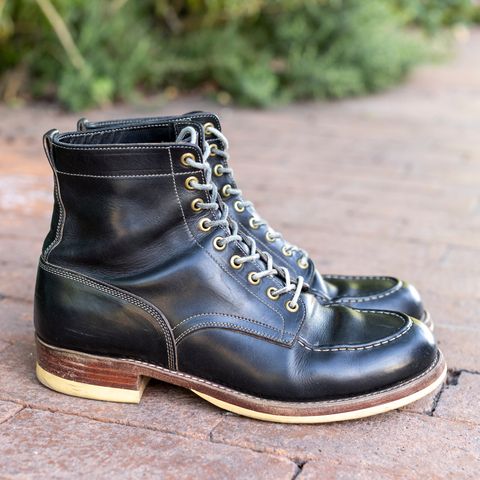 Onderhoud x Stitchdown Moc Toe in Wickett & Craig Black Traditional Harness