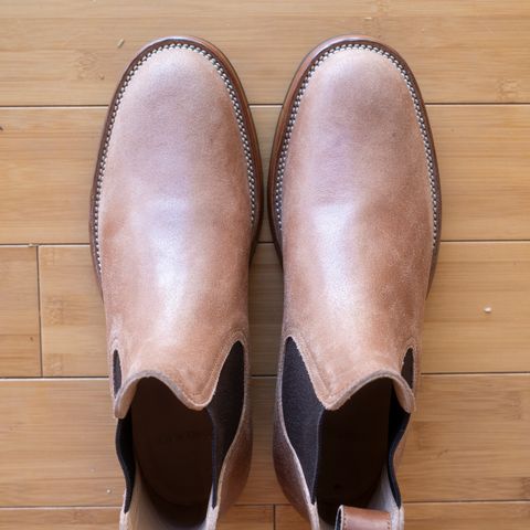 Briselblack The Seventh Chelsea Boot in Maryam Toscanello Waxed Reverse Horsebutt