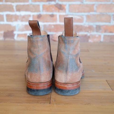 Briselblack The Seventh Chelsea Boot in Maryam Toscanello Waxed Reverse Horsebutt