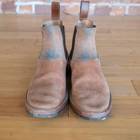 Briselblack The Seventh Chelsea Boot in Maryam Toscanello Waxed Reverse Horsebutt