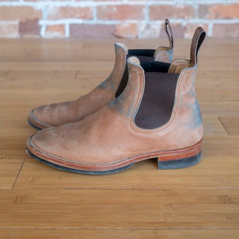 Briselblack The Seventh Chelsea Boot in Maryam Toscanello Waxed Reverse Horsebutt