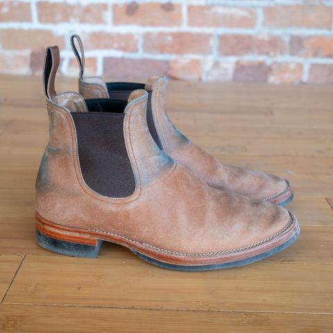 Briselblack The Seventh Chelsea Boot in Maryam Toscanello Waxed Reverse Horsebutt