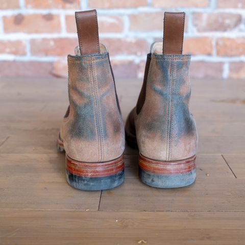 Briselblack The Seventh Chelsea Boot in Maryam Toscanello Waxed Reverse Horsebutt