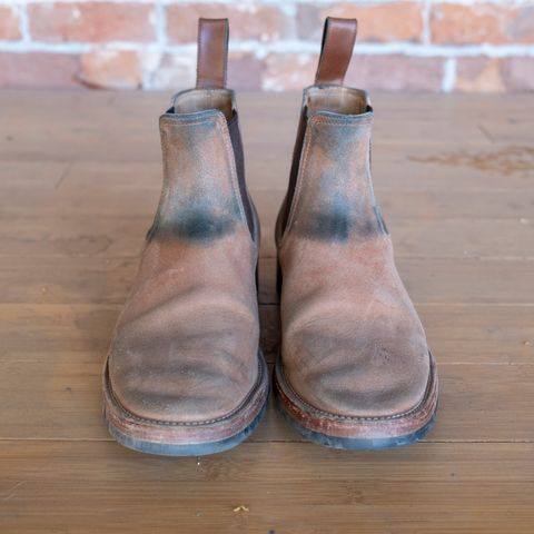 Briselblack The Seventh Chelsea Boot in Maryam Toscanello Waxed Reverse Horsebutt