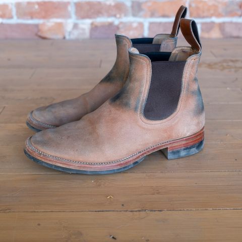 Briselblack The Seventh Chelsea Boot in Maryam Toscanello Waxed Reverse Horsebutt