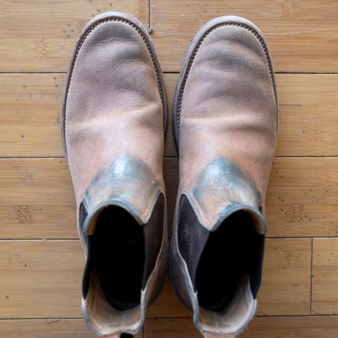 Briselblack The Seventh Chelsea Boot in Maryam Toscanello Waxed Reverse Horsebutt