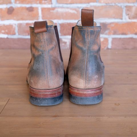 Briselblack The Seventh Chelsea Boot in Maryam Toscanello Waxed Reverse Horsebutt
