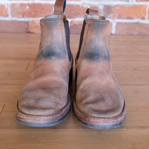 Briselblack The Seventh Chelsea Boot in Maryam Toscanello Waxed Reverse Horsebutt
