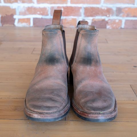 Briselblack The Seventh Chelsea Boot in Maryam Toscanello Waxed Reverse Horsebutt