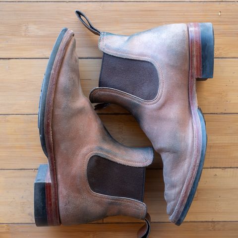 Briselblack The Seventh Chelsea Boot in Maryam Toscanello Waxed Reverse Horsebutt
