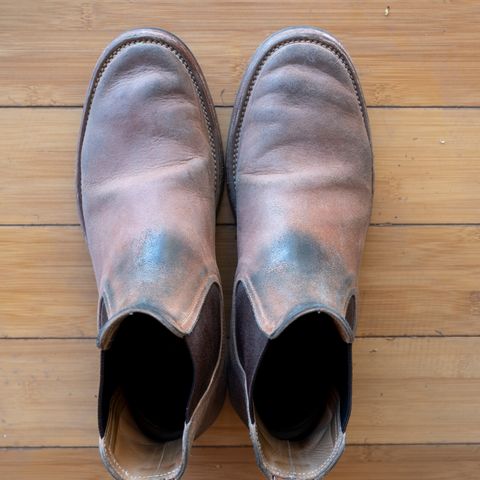 Briselblack The Seventh Chelsea Boot in Maryam Toscanello Waxed Reverse Horsebutt