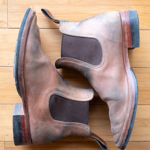 Briselblack The Seventh Chelsea Boot in Maryam Toscanello Waxed Reverse Horsebutt