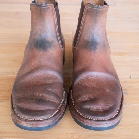 Briselblack The Seventh Chelsea Boot in Maryam Toscanello Waxed Reverse Horsebutt