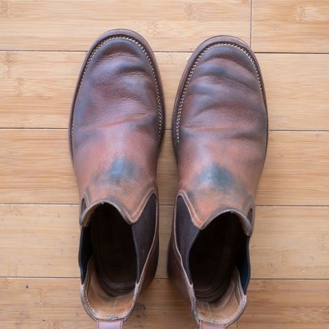 Briselblack The Seventh Chelsea Boot in Maryam Toscanello Waxed Reverse Horsebutt