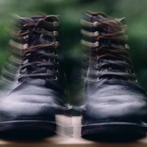 View photo of Grant Stone Diesel Boot in Horween Black Chromexcel