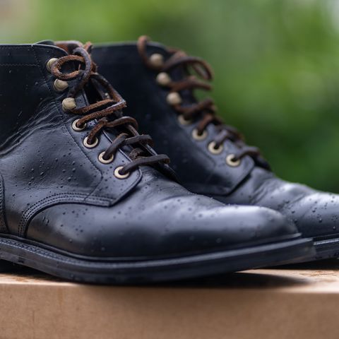 Search result thumbnail of Grant Stone Diesel Boot in Horween Black Chromexcel