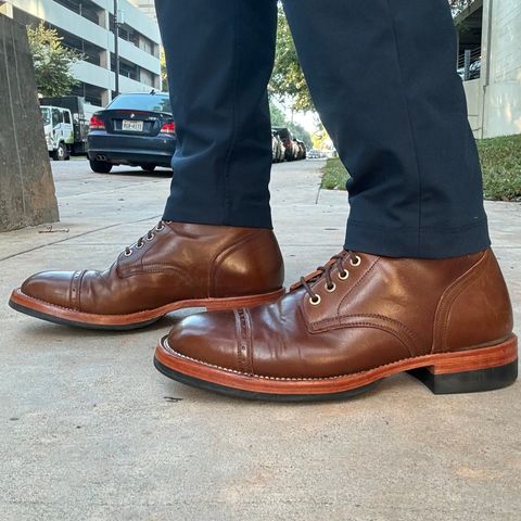 View photo of Briselblack Borneo in Shinki Cognac Shell Cordovan