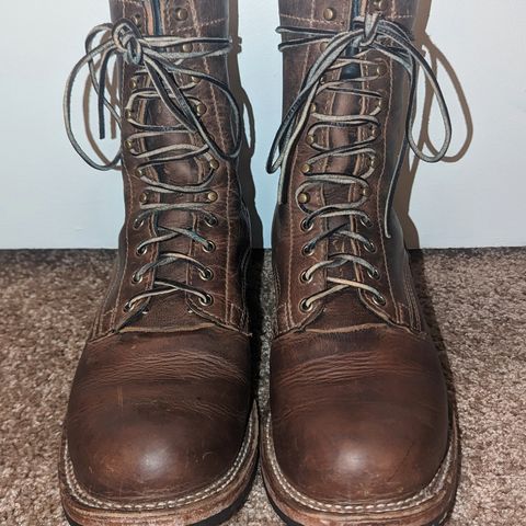 View photo of Drew's Boots 8-Inch Logger in Rowdy Smooth