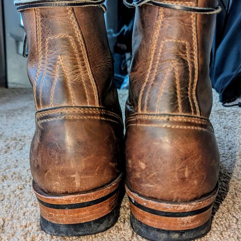 View photo of Drew's Boots 8-Inch Logger in Rowdy Smooth