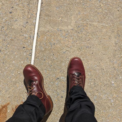 View photo of Wolverine 1000 Mile Plain-Toe Boot in Horween Color 8 Chromexcel