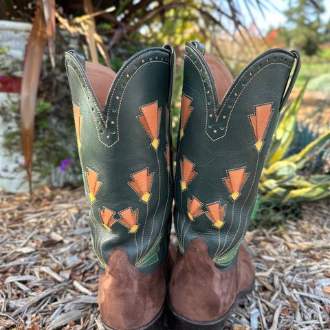 Maya Miel Cowboy Boot in Pig Suede