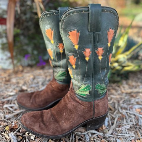 Maya Miel Cowboy Boot in Pig Suede