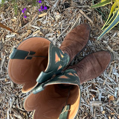 Maya Miel Cowboy Boot in Pig Suede