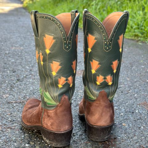 Maya Miel Cowboy Boot in Pig Suede