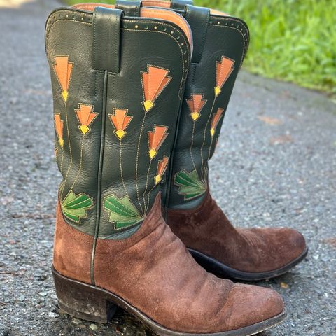 Maya Miel Cowboy Boot in Pig Suede