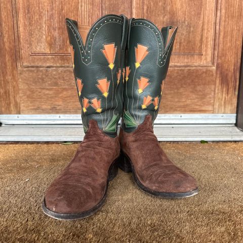 Maya Miel Cowboy Boot in Pig Suede
