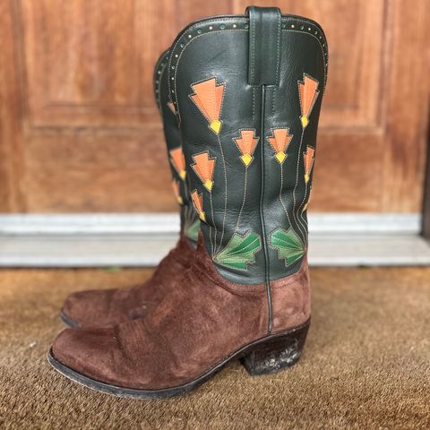Maya Miel Cowboy Boot in Pig Suede
