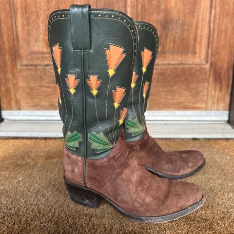 Maya Miel Cowboy Boot in Pig Suede