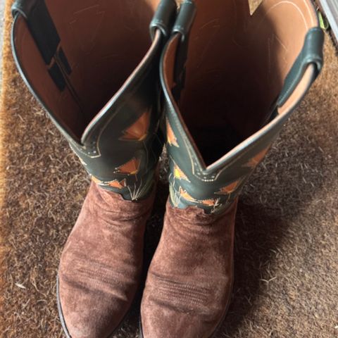 Maya Miel Cowboy Boot in Pig Suede