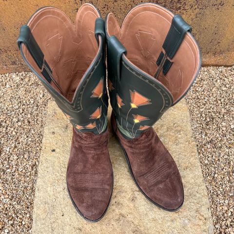 Maya Miel Cowboy Boot in Pig Suede
