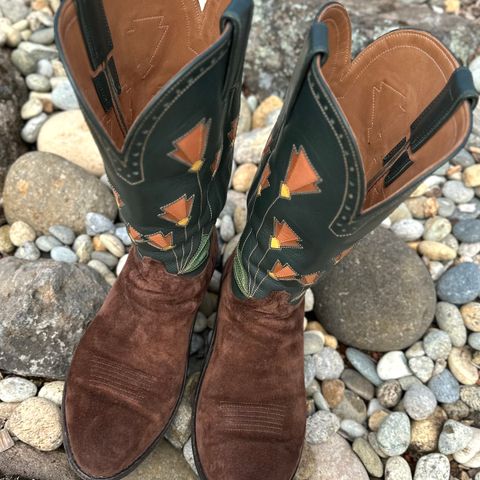 Maya Miel Cowboy Boot in Pig Suede