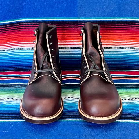Red Wing Blacksmith in S.B. Foot Briar Oil Slick