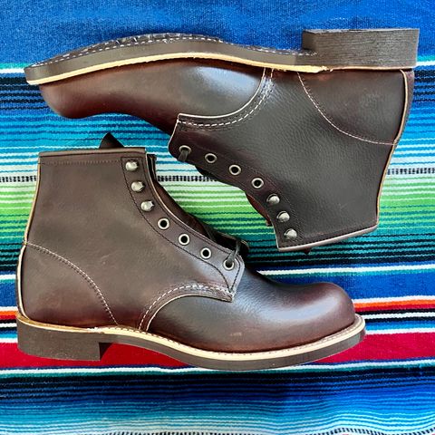 Red Wing Blacksmith in S.B. Foot Briar Oil Slick