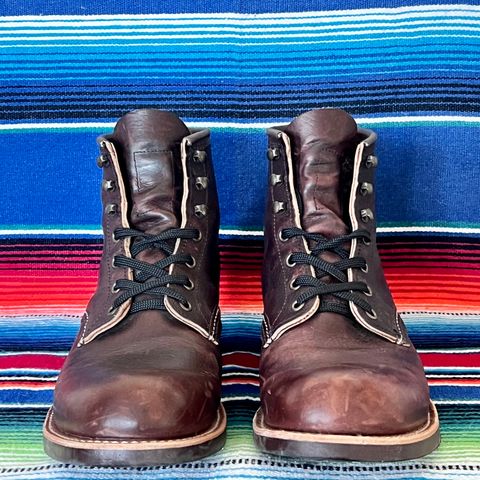 Red Wing Blacksmith in S.B. Foot Briar Oil Slick