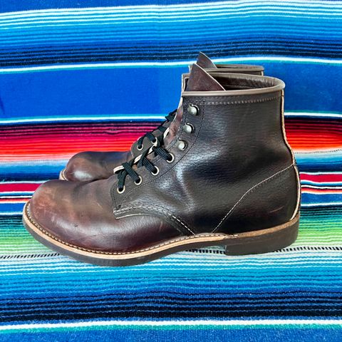 Red Wing Blacksmith in S.B. Foot Briar Oil Slick