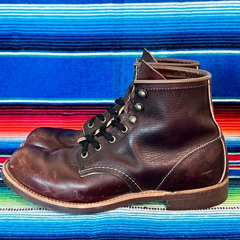 Red Wing Blacksmith in S.B. Foot Briar Oil Slick