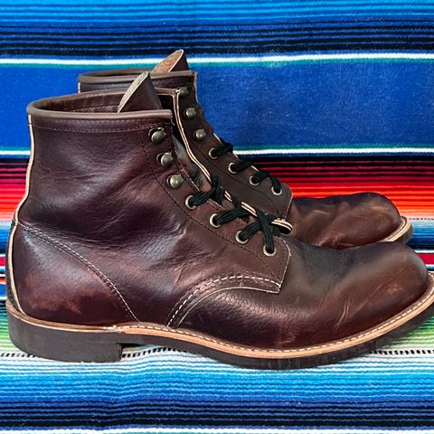 Red Wing Blacksmith in S.B. Foot Briar Oil Slick