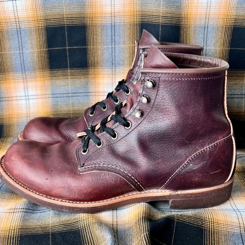 Red Wing Blacksmith in S.B. Foot Briar Oil Slick