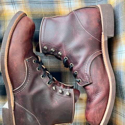 Red Wing Blacksmith in S.B. Foot Briar Oil Slick
