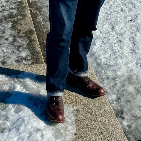 Red Wing Blacksmith in S.B. Foot Briar Oil Slick