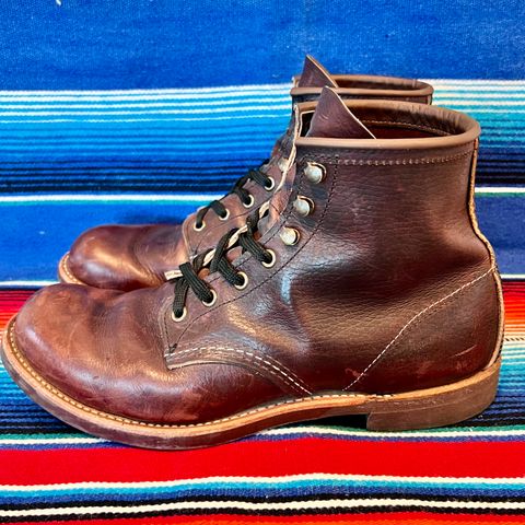 Red Wing Blacksmith in S.B. Foot Briar Oil Slick