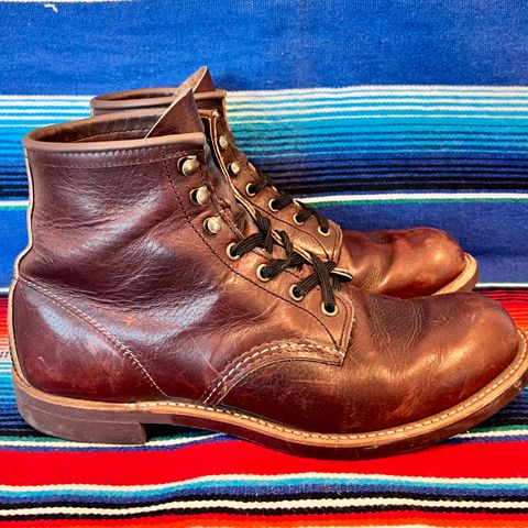Red Wing Blacksmith in S.B. Foot Briar Oil Slick