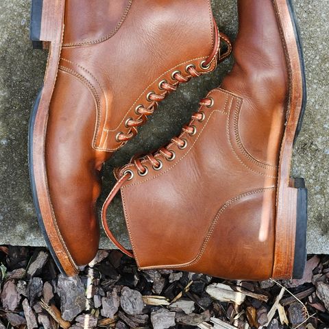 Viberg Service Boot in Tempesti Mogano Elbamatt Liscio
