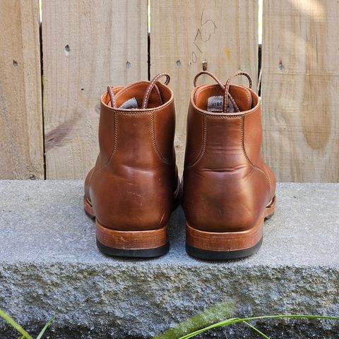 View photo of Viberg Service Boot in Tempesti Elbamatt Mogano Liscio