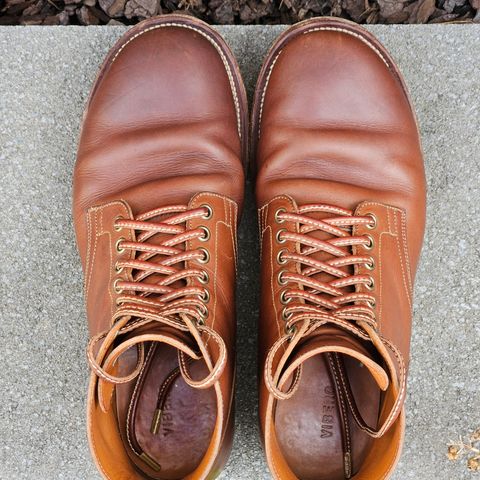 View photo of Viberg Service Boot in Tempesti Elbamatt Mogano Liscio