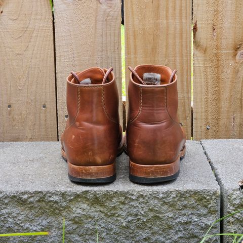 View photo of Viberg Service Boot in Tempesti Elbamatt Mogano Liscio